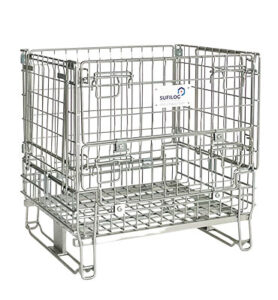 Conteneur mini-industrie tubulaire grillagé