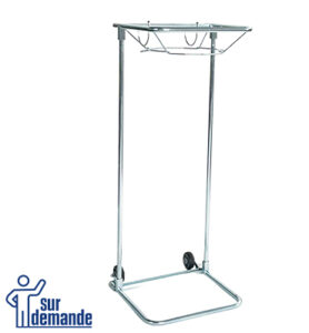 porte-sac en forme d'entonnoir pour le tri des déchets